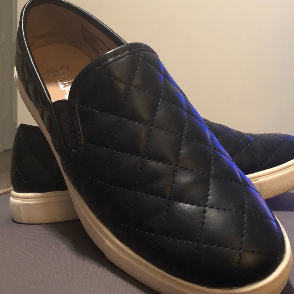 Black Slip On Sneakers